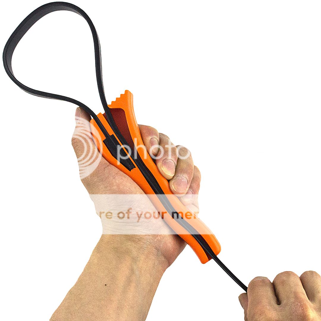 1" 5" ADJUSTABLE RIBBED STRAP WRENCH Loosen Tighten Lids Filters